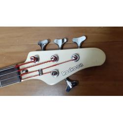 BAIXO ROCKOON VINTAGE ANOS 80 FABRICADO PELA KAWAI COM CAPTADORES E PONTE SCHALLER ALEMÃ!!!