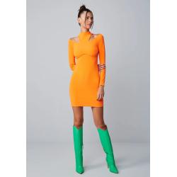 502VE006522 LP VESTIDO CURTO CANELADO