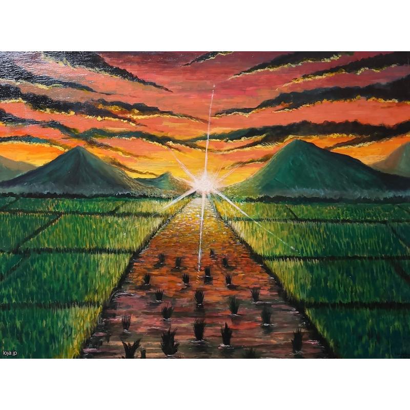 Quadro The Rice Field(O Campo de Arroz)