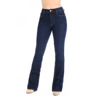 Sawary Calça Jeans Cintura Alta Boot Cut - Indigo