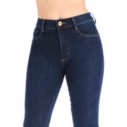 Sawary Calça Jeans Cintura Alta Boot Cut - Indigo