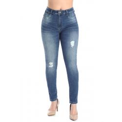 Sawary Calça Jeans Skinny Super Lipo Cintura Alta - Cinta Interna