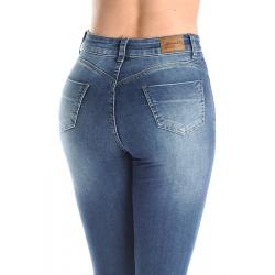 Sawary Calça Jeans Skinny Super Lipo Cintura Alta - Cinta Interna