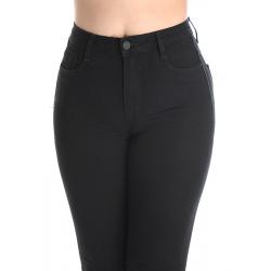 Sawary Calça Jeans Super Lipo Cintura Alta Barra Flare Cinta Interna