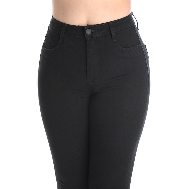 Sawary Calça Jeans Super Lipo Cintura Alta Barra Flare Cinta Interna