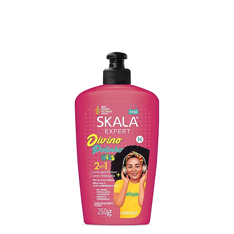 Skala Expert Divino Potinho Kids 2 em 1 Creme Para Pentear 250g