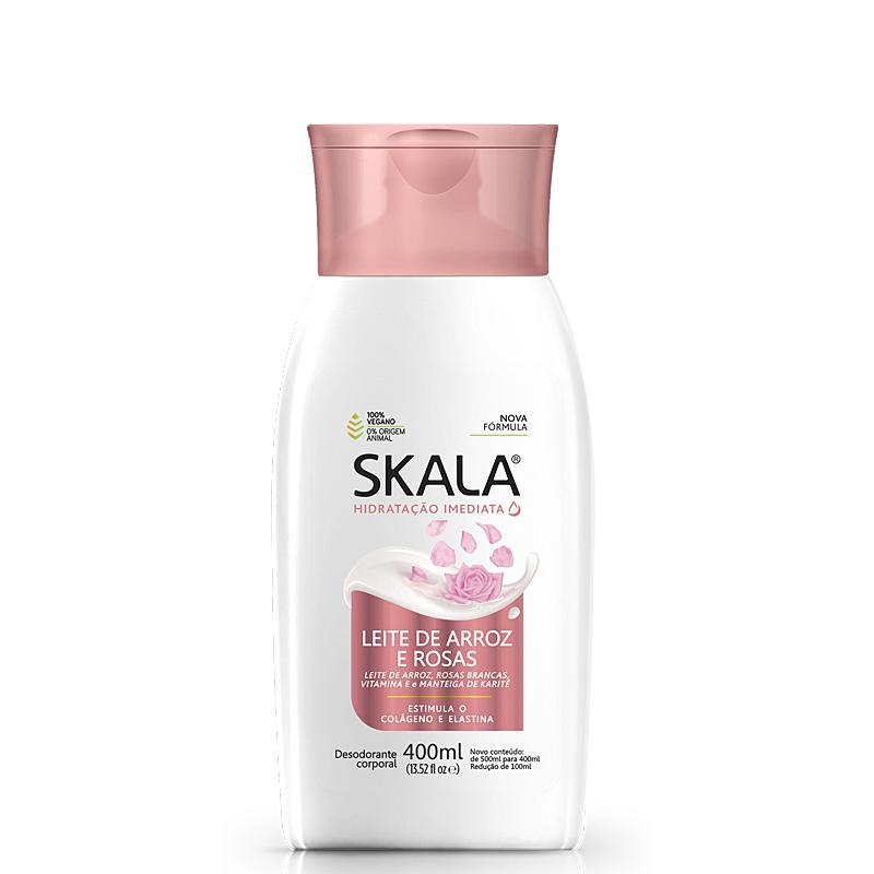 Skala Hidratante Corporal Leite de Arroz e Rosas 400ml